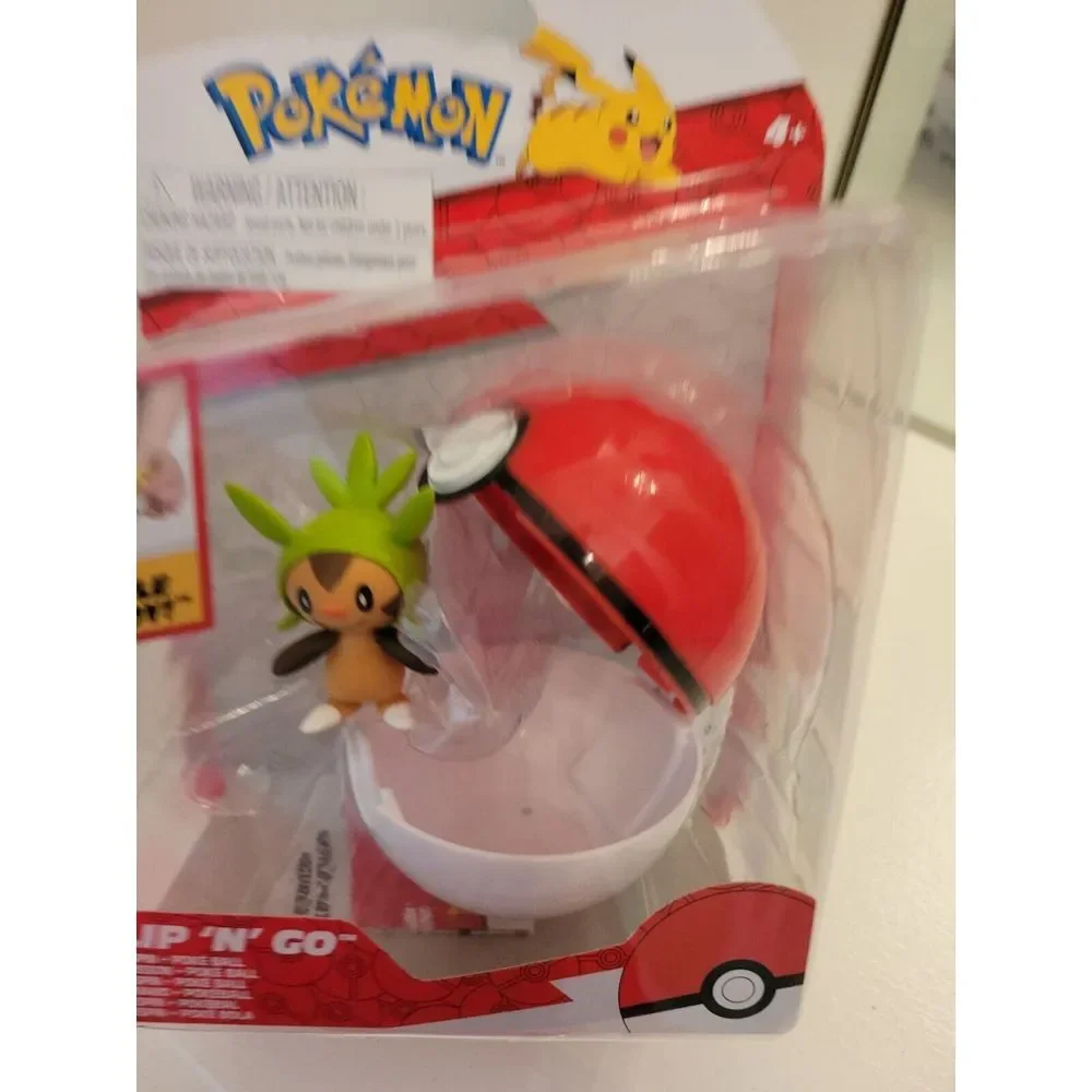 Pokemon Clip 'N' Go CHESPIN‎ and Poke Ball Mini Action Figure Toy